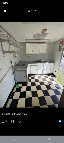 20 feet Food Trailer