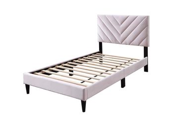 Pink twin size bed frame
