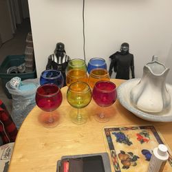 Beautiful cups in different colors