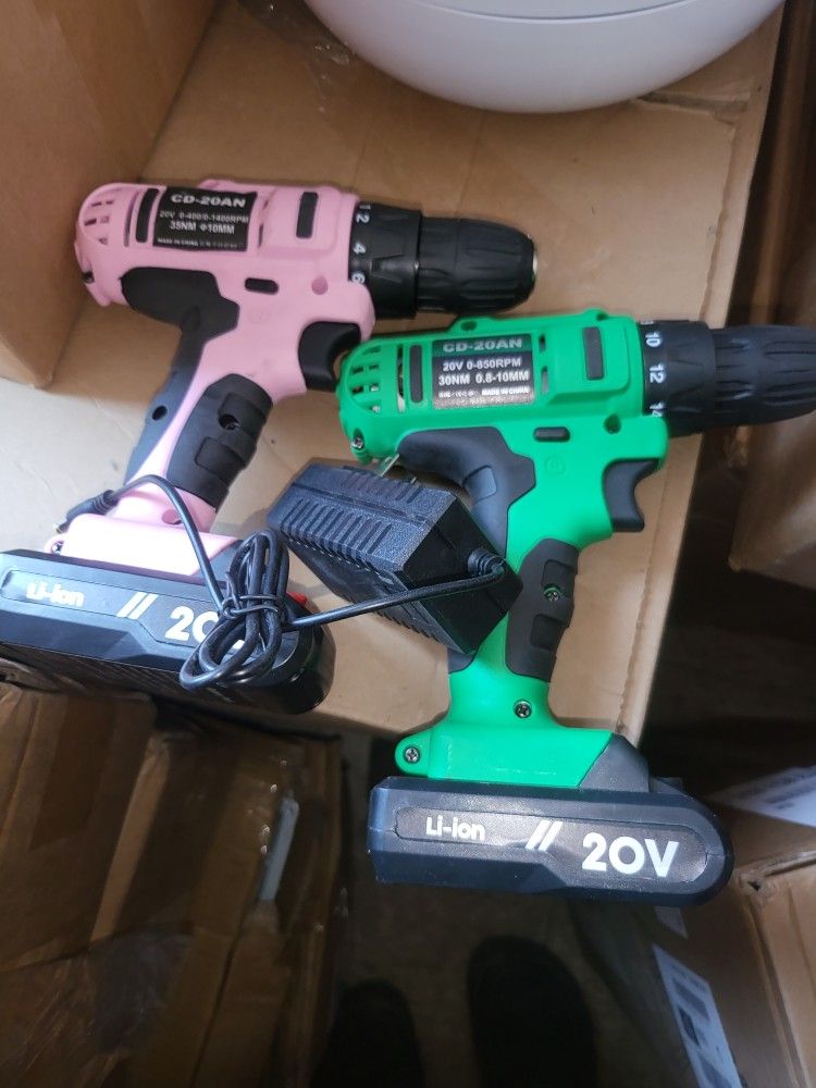 20v Cordless Drills 2pcs