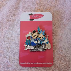 Diamond Celebration 60th Anniversary Walt Disneyland pin