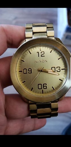 Nixon watch gold plated