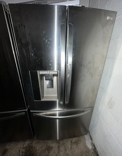LG 3‑Door Refrigerator Stainless w/ Ice Maker – Priced to move