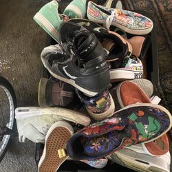 Bin Full Of Shoes!!! New Used Nike Jordan’s Vans Disney  Etc!! $100
