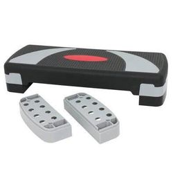 New 30'' Adjustable Workout Aerobic Step Platform W/4 Risers 4’’- 6’’- 8’’, Exercise Stepper Non-Sli