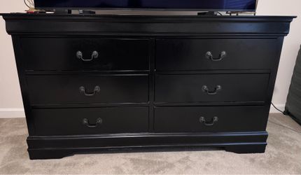 6-Drawer Dresser - Matte Black