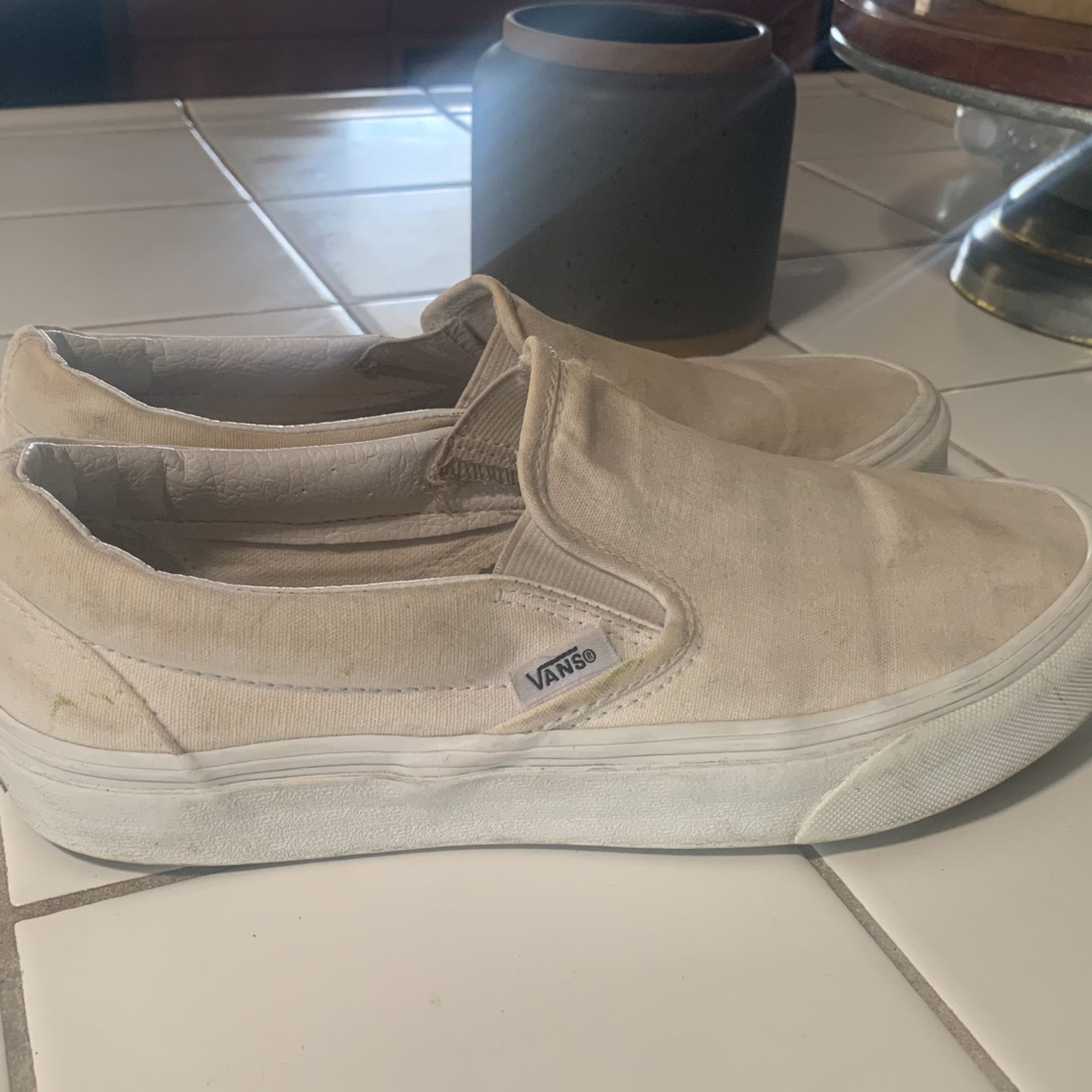 Yellow Checkered Vans Slip Ons for Sale in Visalia, CA - OfferUp