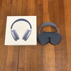 Airpod Max In Sky Blue Color With Smart Case