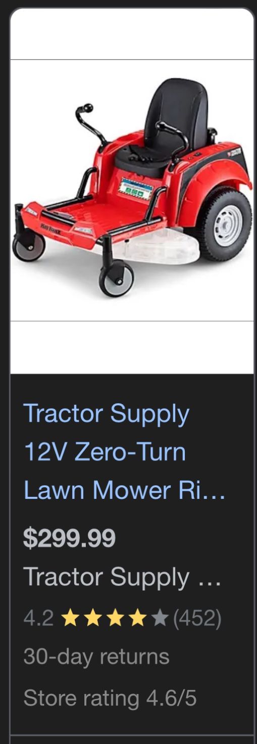 John Deer Zero Turn Power Wheels