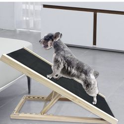 Upgrade Adjustable Folding Pet Ramp for Dogs and Cats with Innovative High Traction Anti-Slip Mat