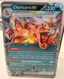Charizard ex Jumbo Pokémon Card SVP 196