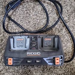 Dual Ridgid Charger and USB 