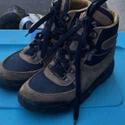 Vasque Skywalk 7535 GTX Mens Blue Tan Gore-Tex Outdoor Hiking Boots Size 8M