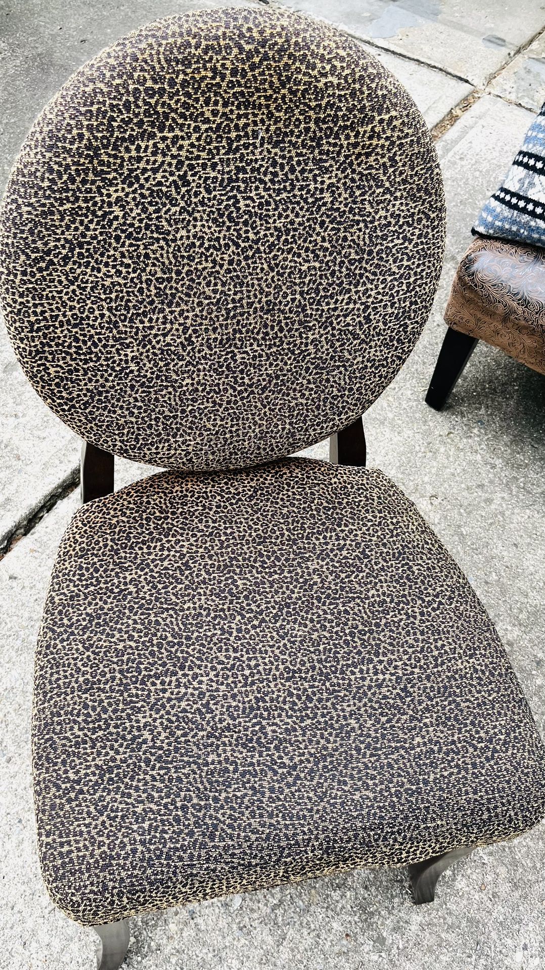 Animal Print Slipper Chair