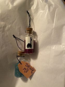 Llama Potion Ornament & Drink Me Alice Ornament
