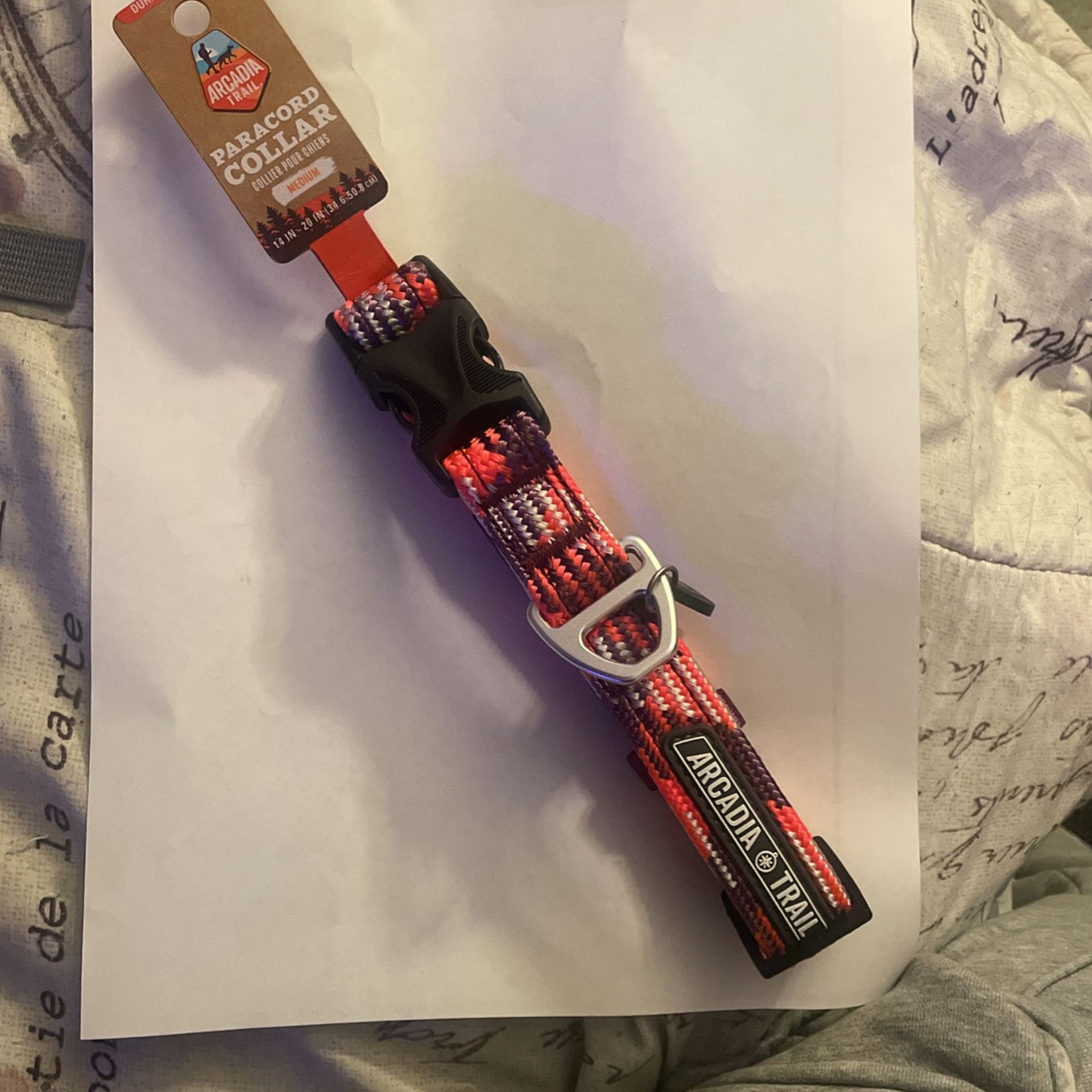 *BRAND NEW*🏷️Durable Nylon, Arcadia Trail, Paracord Collar, Size Medium 