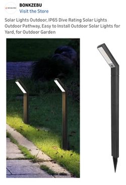 New 2 Tall 24” Outdoor Solar Lights