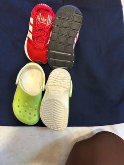 ADIDAS AND CROCS TOLDDLER