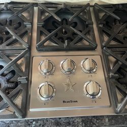 Blustar 36” Drop In Gas Cooktop 