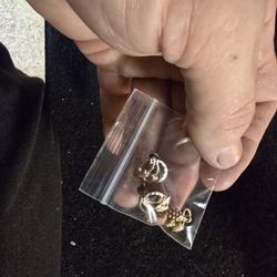 Black Hills Gold Earings And Necklace Pendant