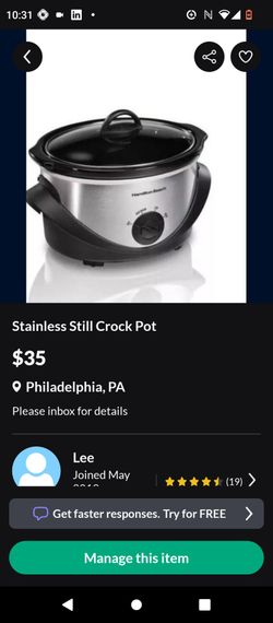 Stainless Still Crock Pot