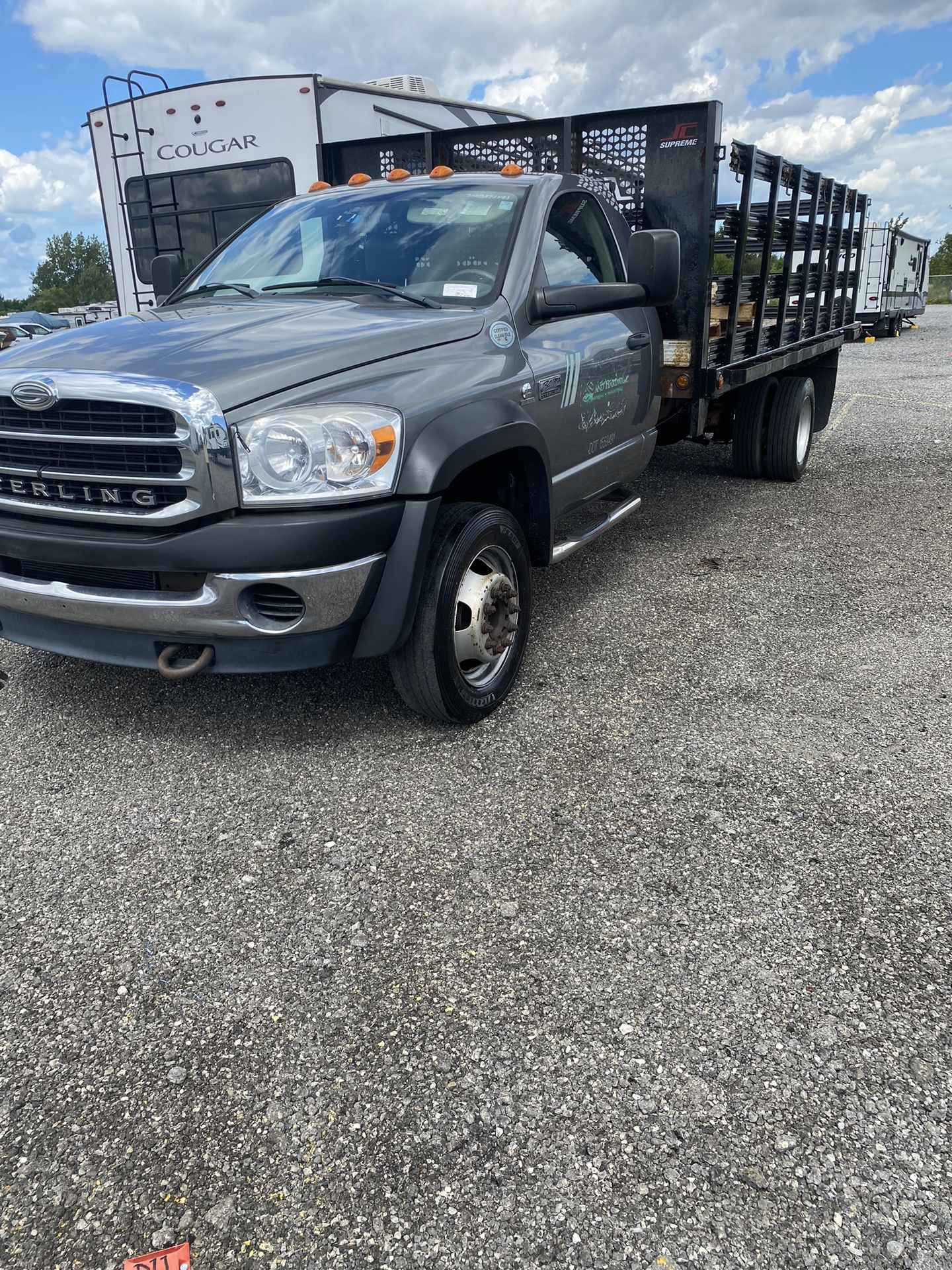 2008 dodge Sterling stake body, Cummings diesel