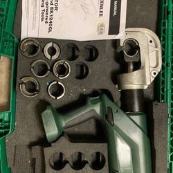 GREENLEE Latching Head Cordless Crimping Tool, Pistol Grip