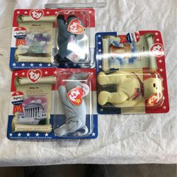American Trio Beanie Babies