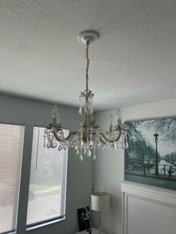 Potter Barn Chandelier/ Crystal Chandelier/ Girl Chandelier/ Teen Chandelier/ Nursery Lighting