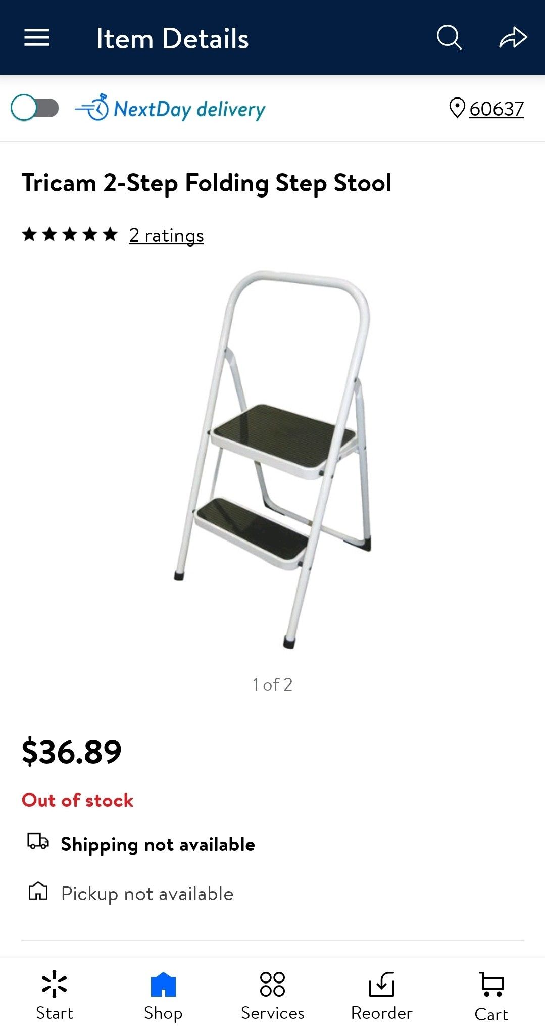 Tricam 2-Step Folding Step Stool