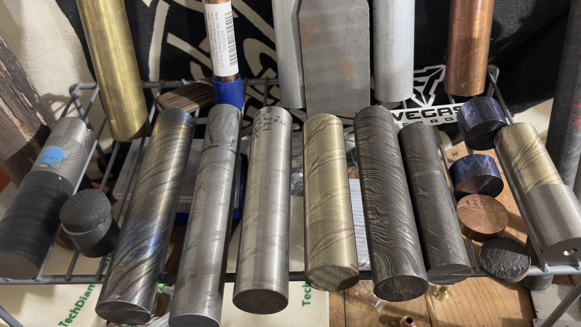 Vegas Forge Stainless,titanium Mogume Gane 1.25 Round stock