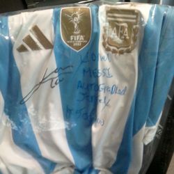 Lionel Messi autographed jersey