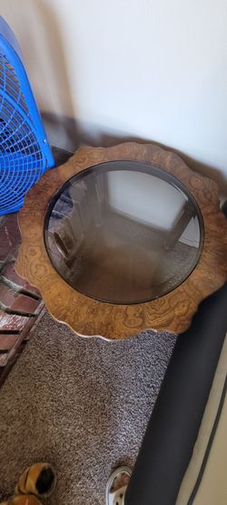 Glass top table