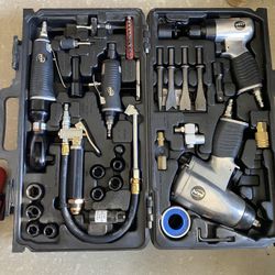DAPC DeVilbiss Air Power Impact Wrench, Air Ratchet, Die Grinder, Air Hammer Kit