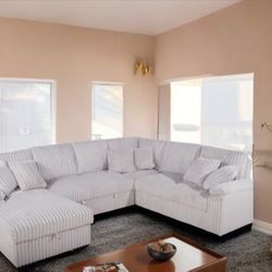 New! Super Comfy! Soft Touch Sofa Sectional Sleeper !!!