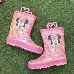 Kids Size 13/1 Disney Minnie Rain Boots Snow Waterproof