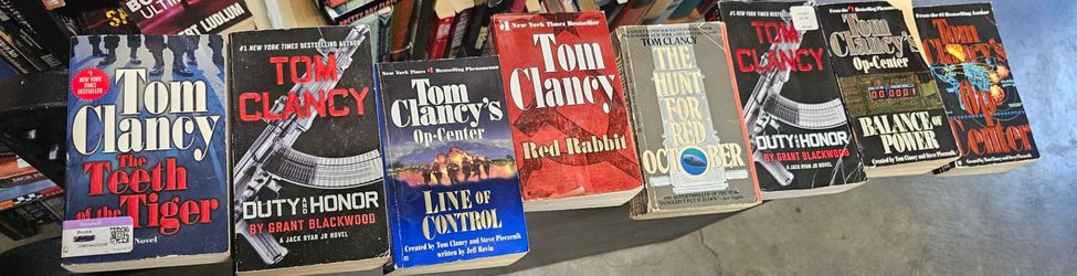 Tom Clancy Books - $1.00/ea