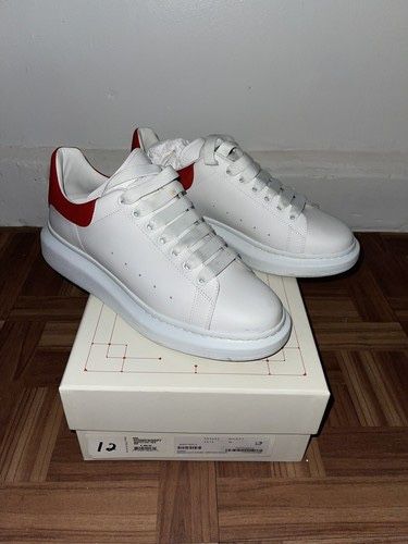 White/red Alexander Mcqueens Size 12