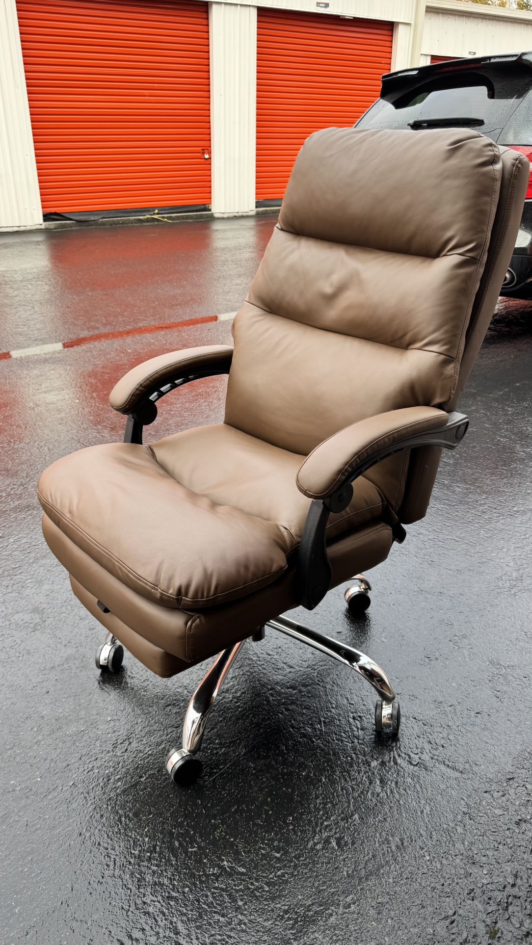 • N-GEN GAMING Video Gaming Chair with Footrest Lumbar Support