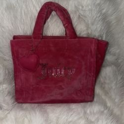 Juicy Couture Hot Pink Velour Purse 