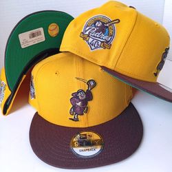 San Diego Padres New Era MLB 9FIFTY 950 Snapback Cap Catching Friar Logo 40th Anniversary Side Patch