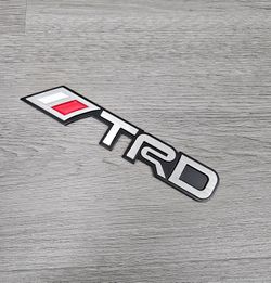 BRAND NEW 1PCS 3D Aluminum TRD Car Front/Rear Badge Fender Body Emblem Decal Sticker