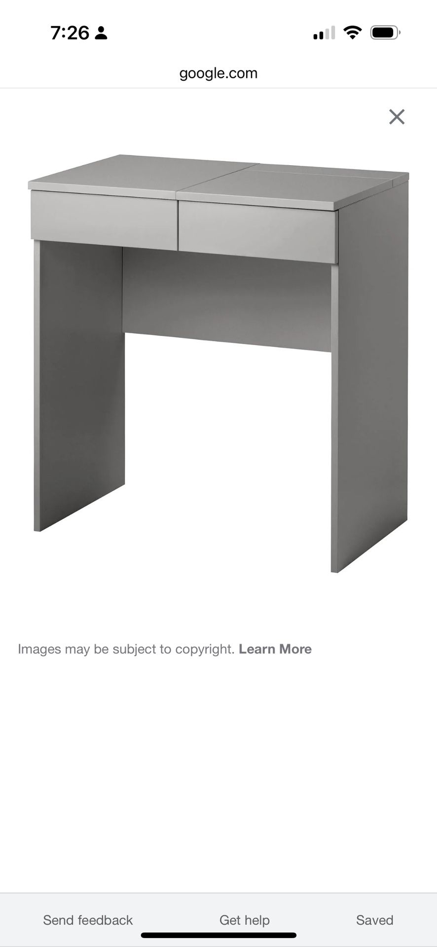 Desk/vanity With Chair