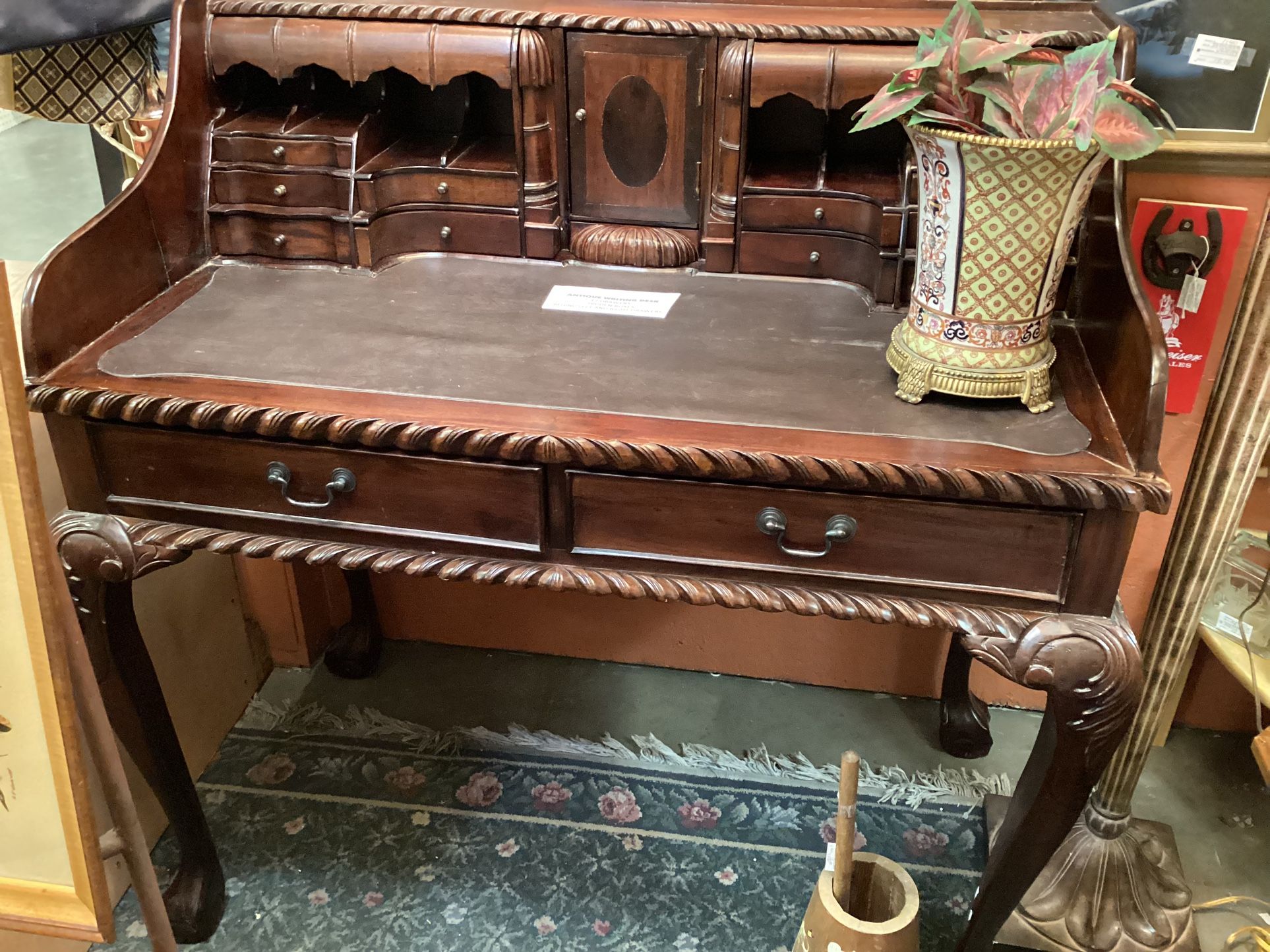 Antique Writing Desk With Secret Hidden Compartments!