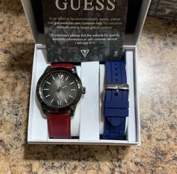 Guess Watch Men’s Leather Band