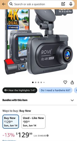 Rove 4k Dash Cams