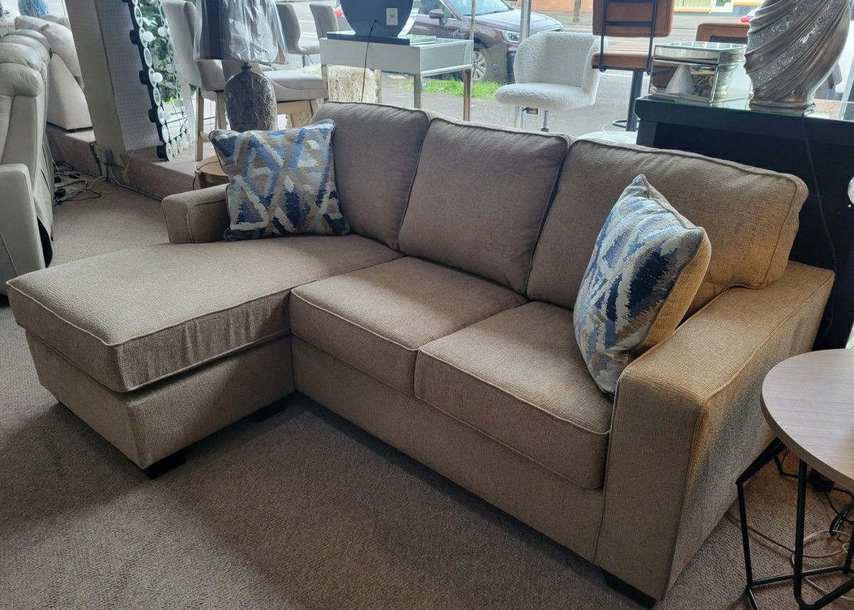 Light Brown Reversible Sofa Chaise (Sectional)