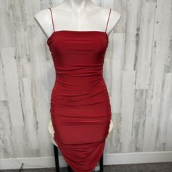 Red Midi Dress 