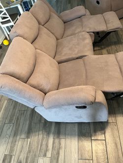 Grey Recliner Couch
