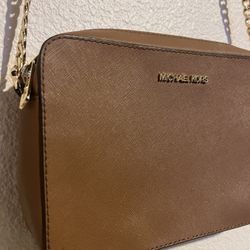 Michael Kors Light Brown Crossbody Bag